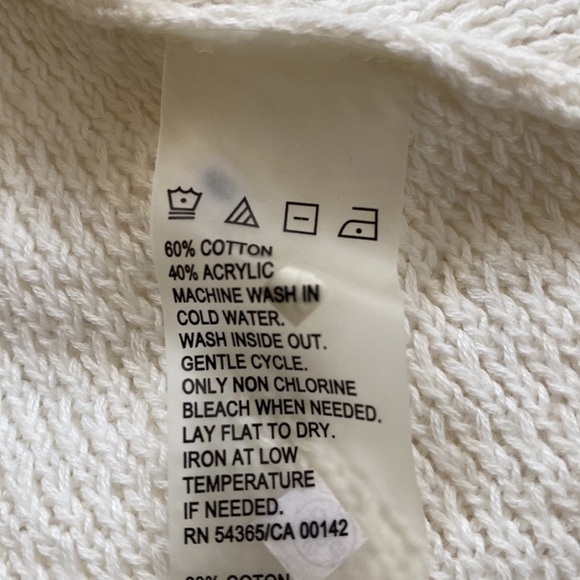NWT Allison Daley white sweater. Size 2X - Picture 6 of 8